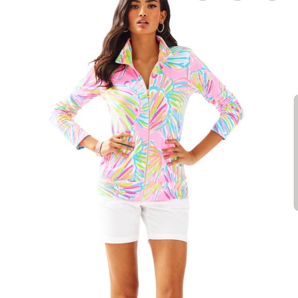 Lilly Pulitzer Tops - Lilly Pulitzer Zip Up Jacket